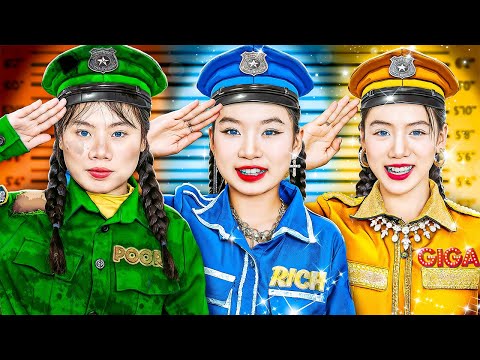 Poor Vs Rich Vs Giga Rich Students At Police Academy | Baby Doll Français