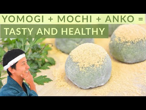 How to make tasty Yomogi Daifuku mochi | Japanese sweets in spring