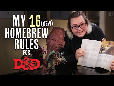 My 16 (new) Homebrew Rules for D&D 5e
