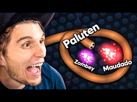 3 Youtuber FRESSEN SICH gegenseitig für REKORDE | Slither.io