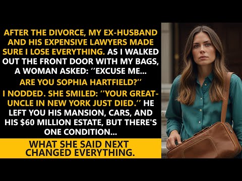 After the divorce, I was homeless—until a stranger said: “Are you Sophia? You just inherited $60M.