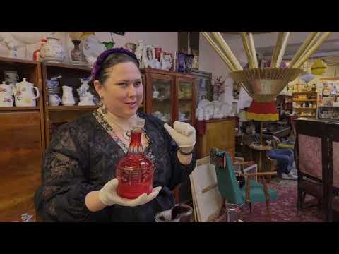 Раритетные находки с Милой Бахтиной купоросное стекло , странная ваза и красная Москва для избранных