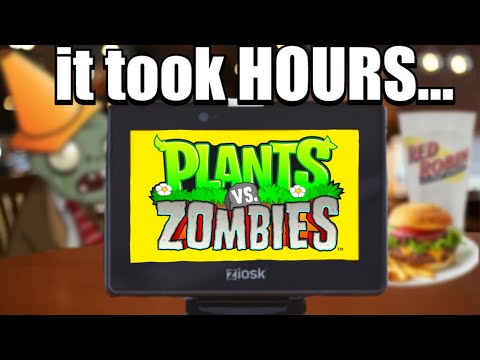I beat Plants vs. Zombies on the tablets at Red Robin