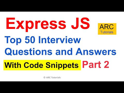 Express JS Interview Questions - Part 2 | Top 50 Interview Questions with Answers