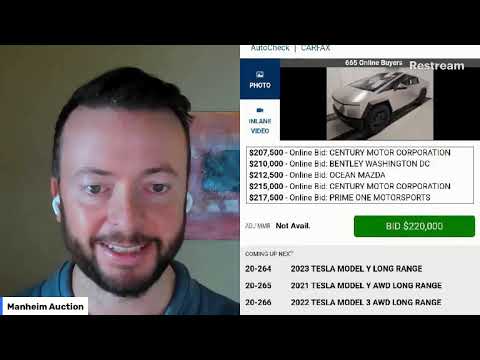 First Cybertruck Dealer Auction LIVE at Manheim