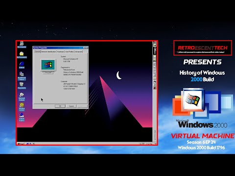 RetroescentTech VM Series Season 6 EP24 - Windows 2000 Build 1796 - History of Windows 2000 Build