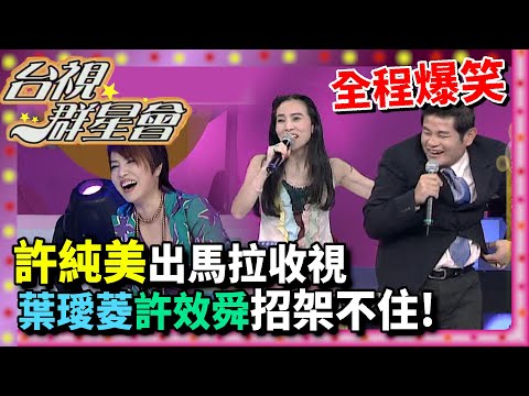 許純美出馬拉收視！葉璦菱.許效舜招架不住全程爆笑【台視群星會】精彩