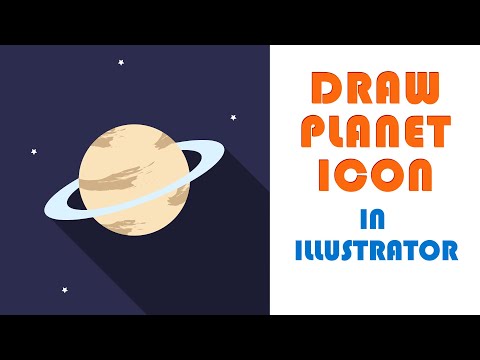Create Planet Icon / Symbol Design in Adobe Illustrator CC | Knack Graphics |