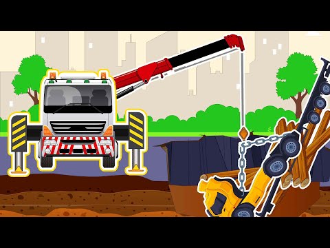 Logging Truck Falls Into Hole On Road! Repair Road and Bring Back Broken Truck🚚 | Construction Story