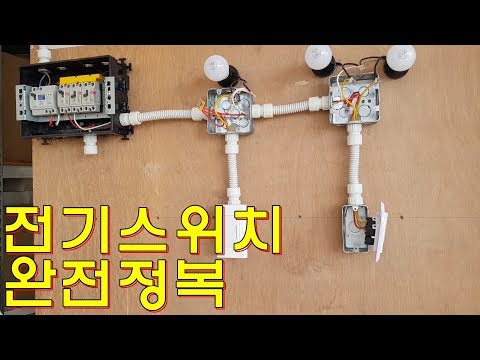 [아마추어] 전기스위치 완전정복 (전기배선및 스위치교체)