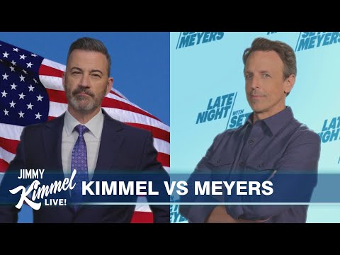 Jimmy Kimmel & Seth Meyers Release Attack Ads Against Each Other