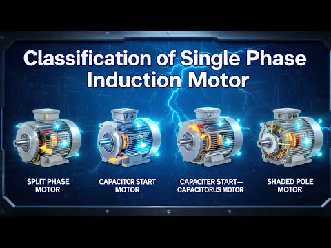 Classification of Single-phase Induction Motor सिंगल फेज मोटरों का वर्गीकरण समझें in hindi 