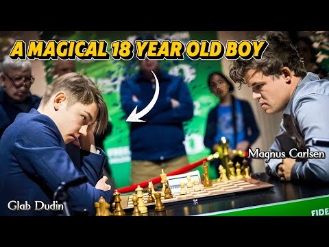 Glab Dudin VS Magnus Carlsen || Fide World Rapid 2024, Round 3