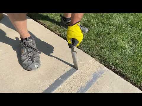 How to seal concrete control joints