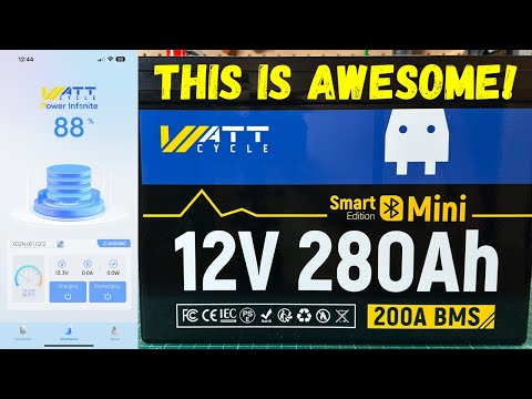WATTCYCLE 280Ah Mini Smart Edition LiFePO4 Battery