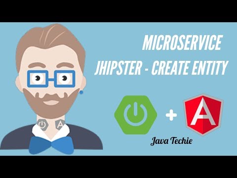 Microservice - Creating an entity - JHipster & perform CRUD operation  | Java Techie