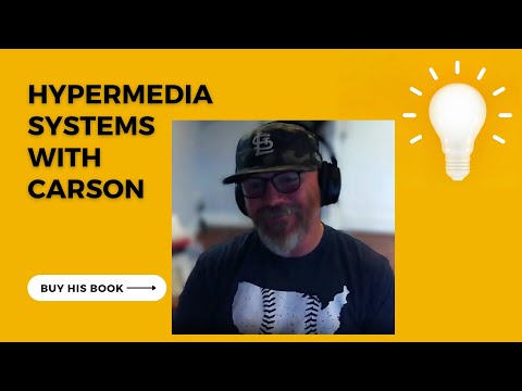 HTMX creator Carson Gross discusses his "Hypermedia Systems" book