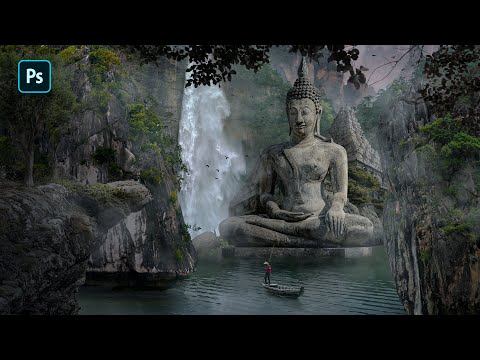 Creating a fantasy budha matte painting in photoshop !