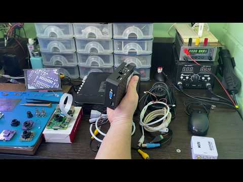 Видео 2 - Микроскоп для пайки из фотоувеличителя УПА 510. Обзор камер для микроскопа