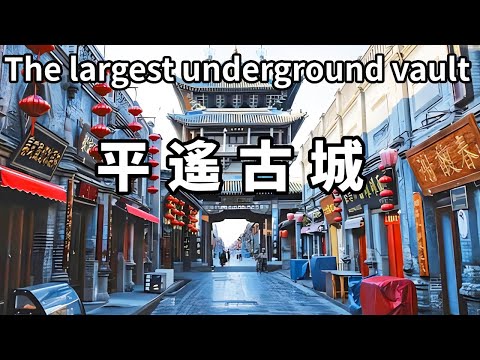 Enter the ancient city of Pingyao in Shanxi Province  and visit the largest underground vault here