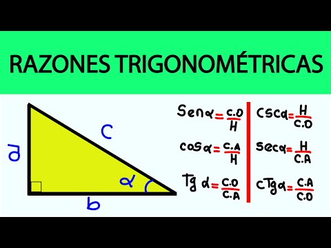 RAZONES TRIGONOMÉTRICAS - TEORÍA Y PROBLEMAS