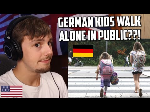 American Reacts to German vs. American Kids..