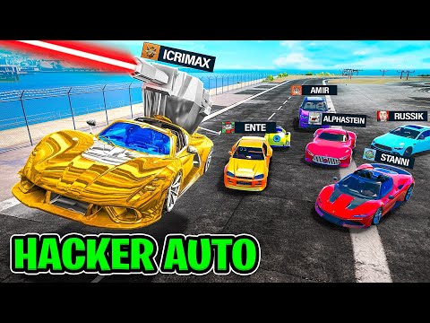 ich PRANKE 5 YOUTUBER mit HACKER AUTOS in GTA 5!