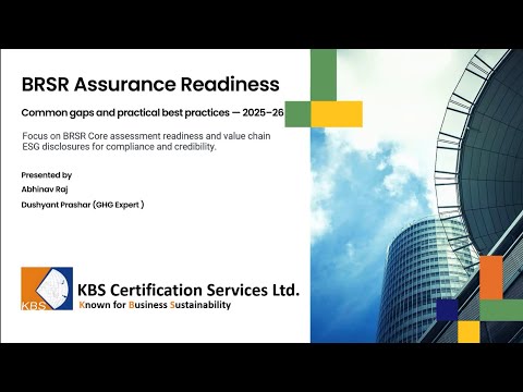 BRSR Assurance Readiness Common Gaps & Best Practices for FY25 26 Webinar