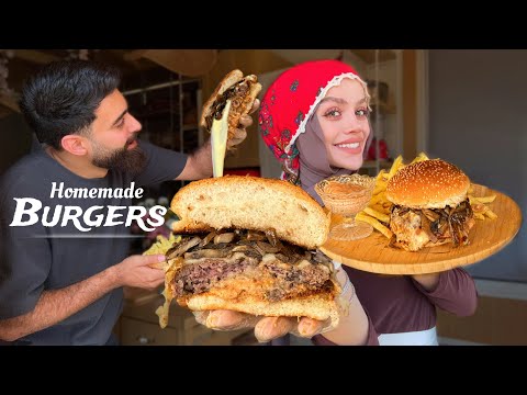اطيب برغر لحم في المنزل مع طريقة صوص البرغر الخرافي  The 🍔Best Beef Burger You’ll Ever Make