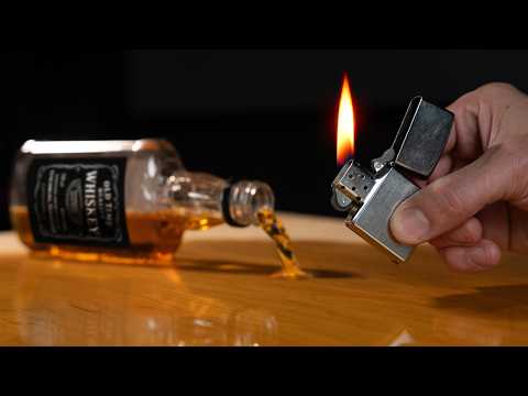 How Well does Booze Burn?