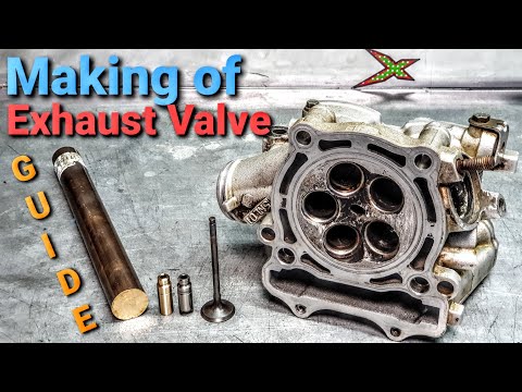 Making of exhaust valve guide - Yamaha YZF 250 . . . part 1.
