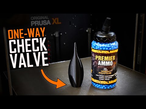 Can we 3D Print a One-Way Check Valve?