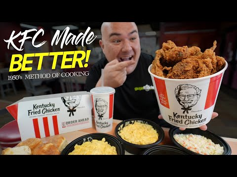 I tried KFC's ORIGINAL Pressure Fryer Method | Guga Foods