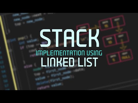 شرح stack implementation using linked list in c++