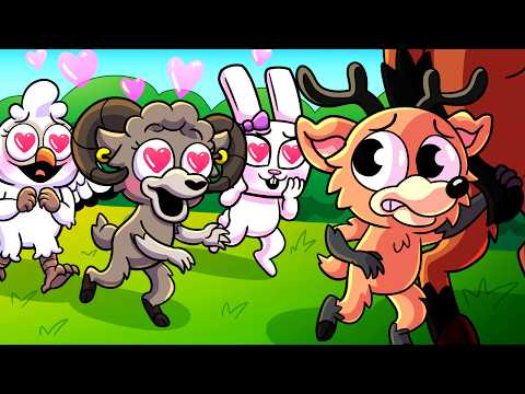BABY DEER vs. CRAZY FAN GIRLS! (Cartoon Animation)