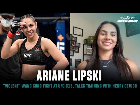 Ariane Lipski da Silva expecting "violent" Wang Cong fight at UFC 316, training with Henry Cejudo