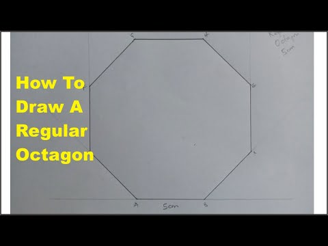 How to Draw a Regular OCTAGON when Given the Length of the Side | How to draw an 8-Sided Polygon