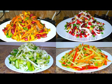 Four Delicious and Affordable SALADS for the Holiday Table - One Tastier than the Other!