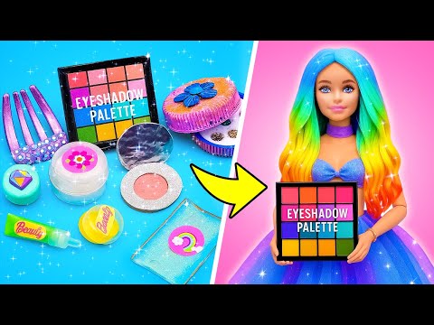DIY Barbie Makeup Set! 💖 Craft Magic Before the Big Show 🎀