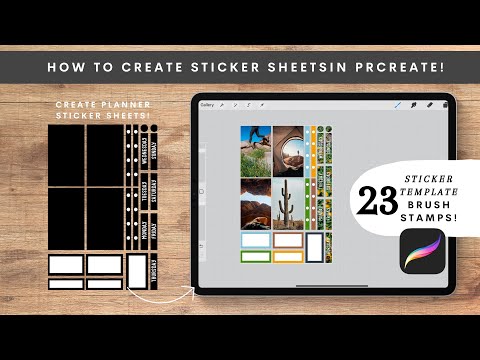 Procreate Sticker Tutorial // Create Weekly Planner Stickers with @Procreate brushes!