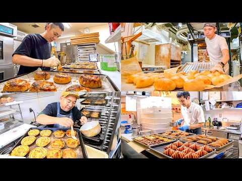 Unbelievable Bread Making by 4 Japanese Bakers – A Day in the Life Inside the Bakery
