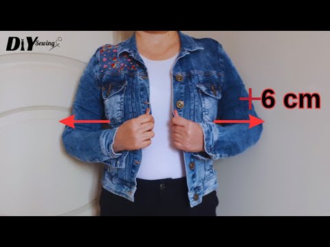 Secret Sewing Secrets to Expand Your Tight Denim Jacket / DIY Sewing