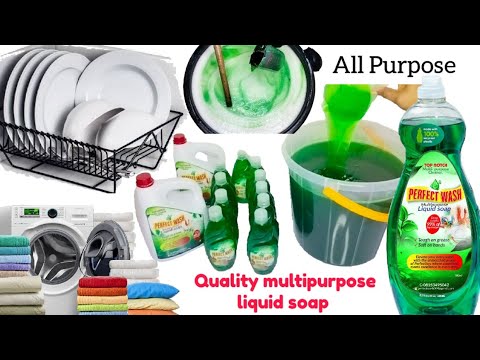 Secret Tips Of How To Make A Quality Transparent Multipurpose Liquid Soap 4 Sale & For Personal Use