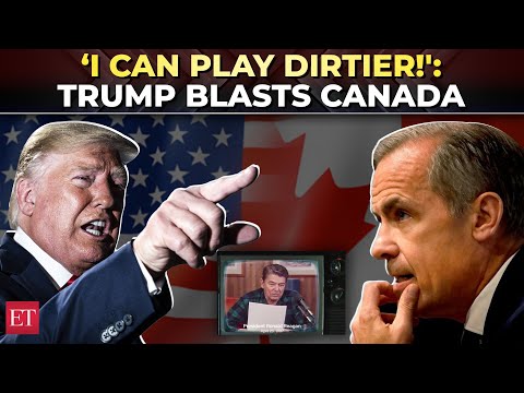'I can play dirtier than they can!': Trump lashes out at Canada over Reagan ad amid tariff tensions