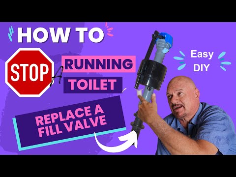 Fix a Running Toilet.  How to Replace the Fill Valve Step-by-Step
