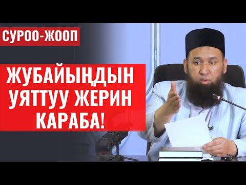 ЖУБАЙЫҢДЫН УЯТТУУ ЖЕРИН КАРАБА!  СУРОО-ЖООП