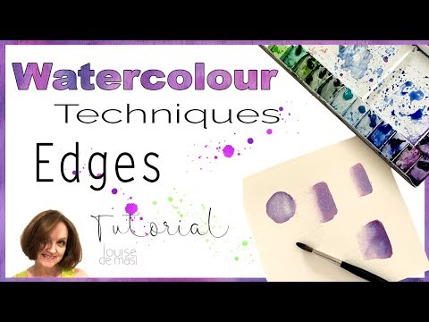 Understanding Watercolor Edges - Hard & Soft // Beginner Watercolor Techniques