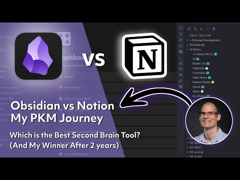 Obsidian vs. Notion: My PKM Journey and Which is the Best Second Brain Tool (After 2 Years)