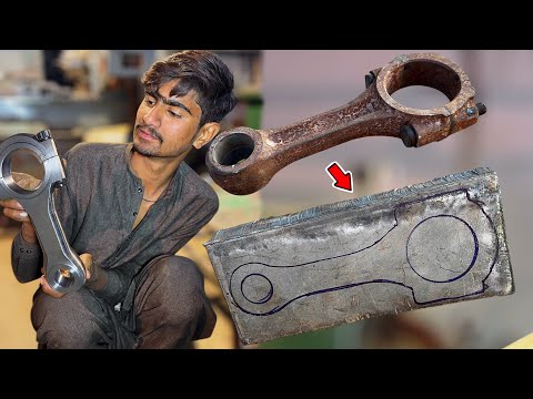 Lathe Machine Mastery: How a Heavy Steel Plate Was Machined Into a Professional-Grade Connecting Rod