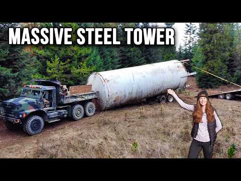 Moving a 40' Steel Water Tower (that got sketchy)